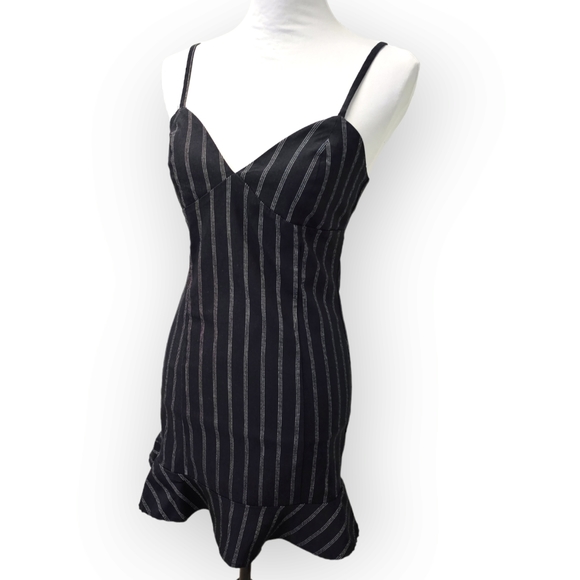 Forever 21 Dresses & Skirts - Forever 21 Striped Cami Mini Dress Flounce Hem Size Large